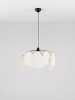Nowoczesna Lampa Wisząca Lniana Biała 50 cm Luces Exclusivas 